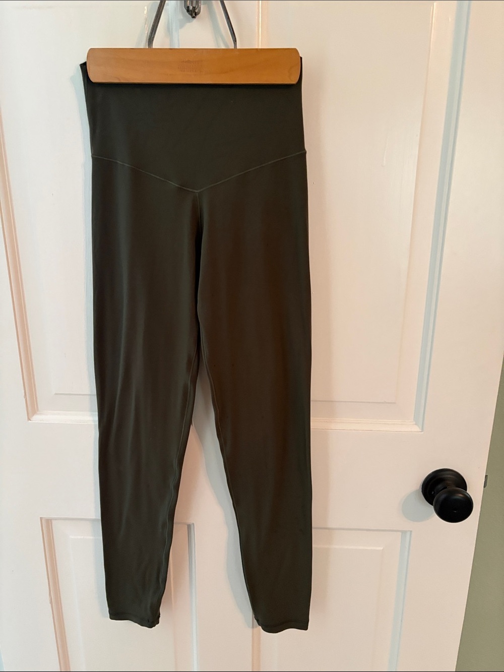 High-Waist Olive Green Leggings